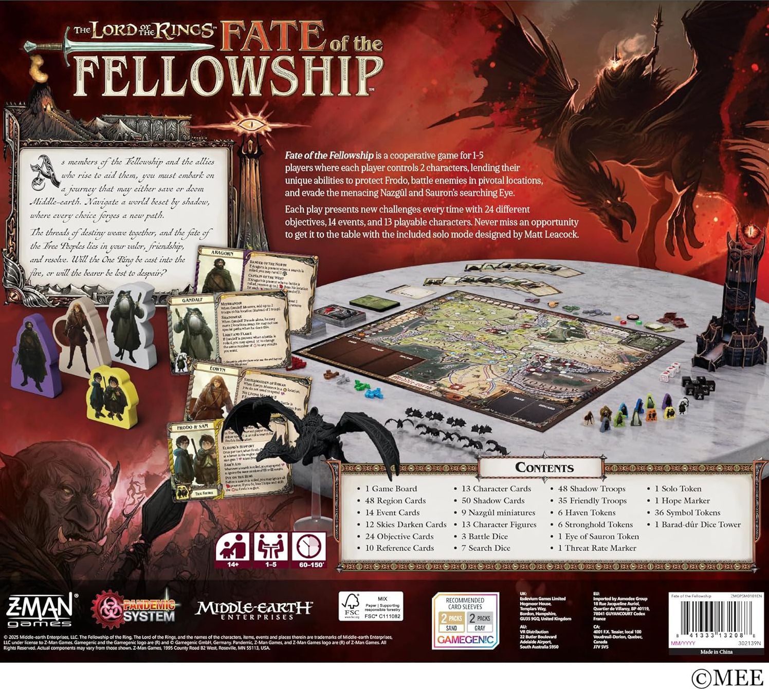 The Lord of the Rings: Fate of the Fellowship by Matt Leacock