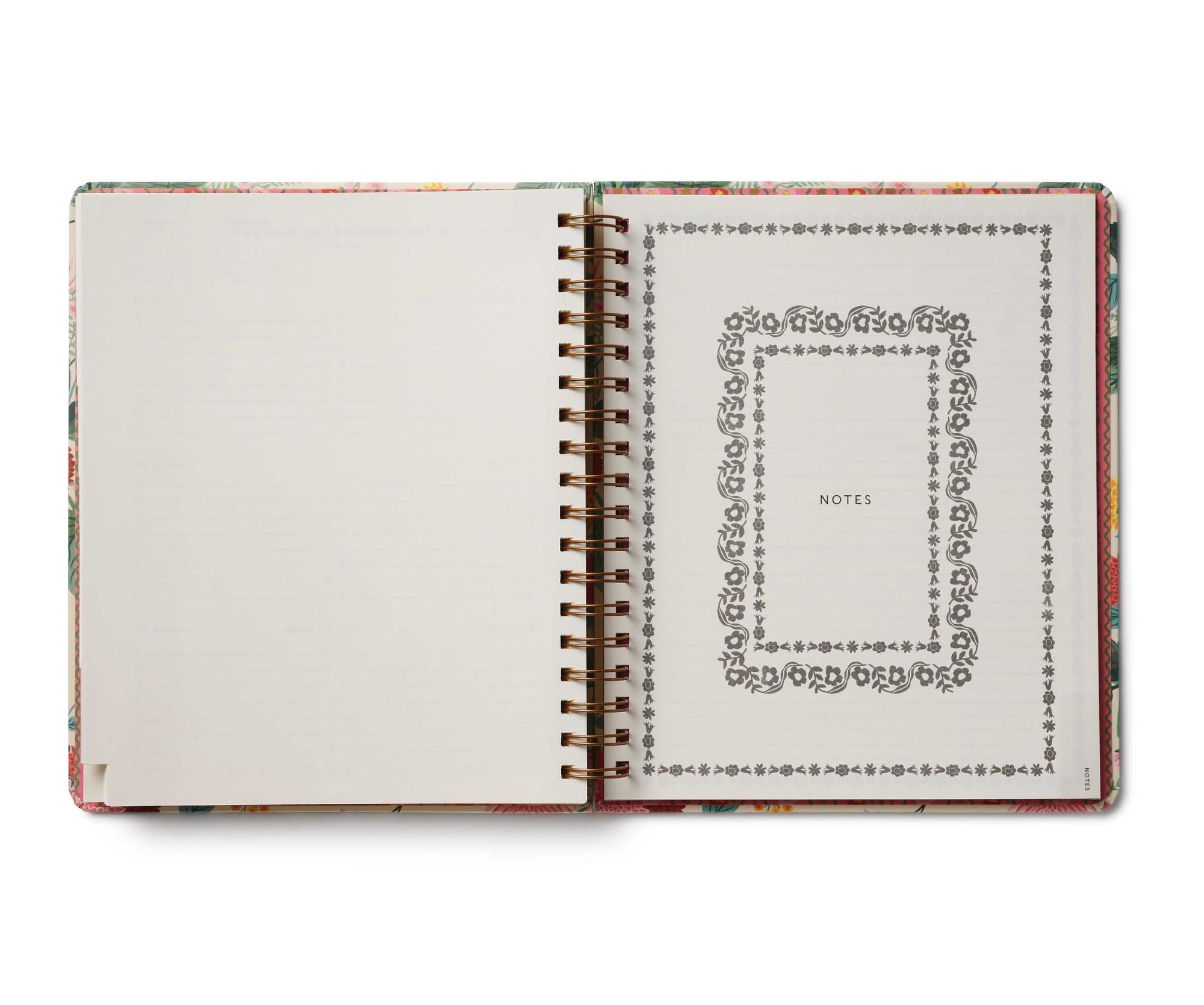 2025-2026 Dahlia 17-Month Academic Hardcover Spiral Planner