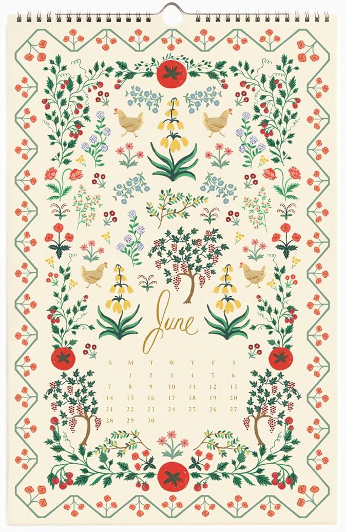 2026 Flora Wall Calendar
