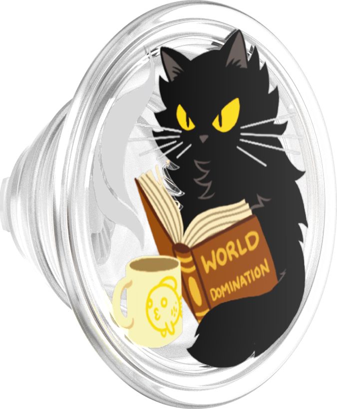 PopSocket PLT-World Domination Cat - Clear