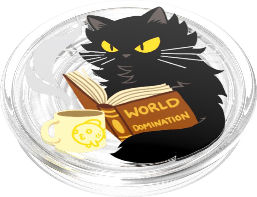 PopSocket PLT-World Domination Cat - Clear
