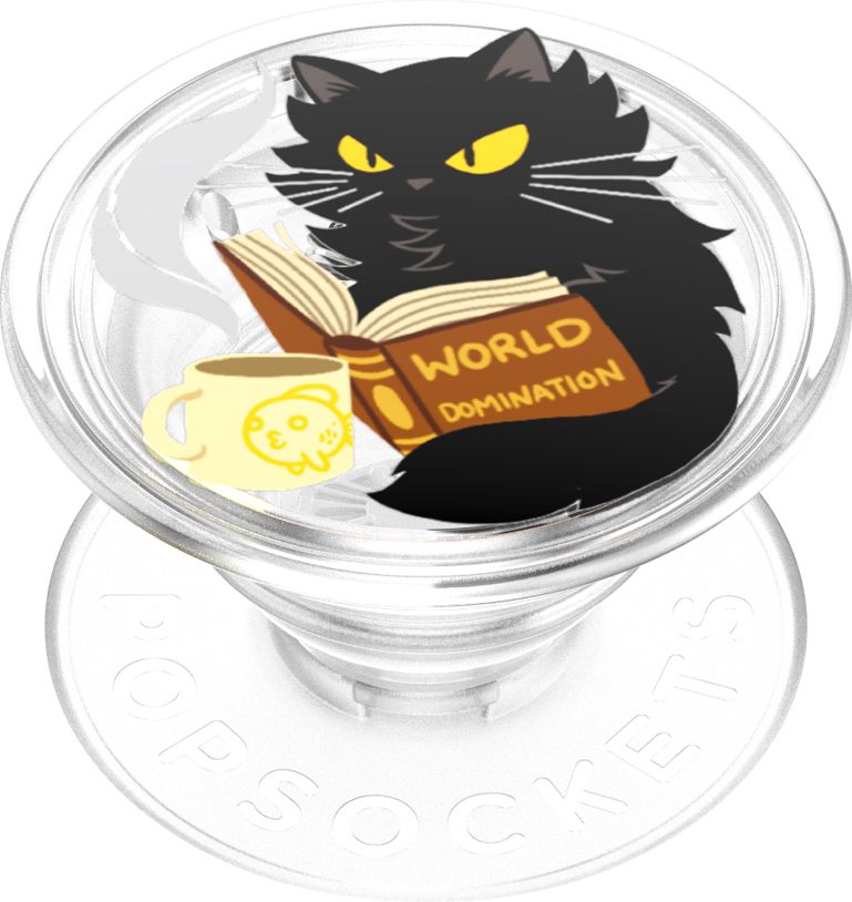 PopSocket PLT-World Domination Cat - Clear