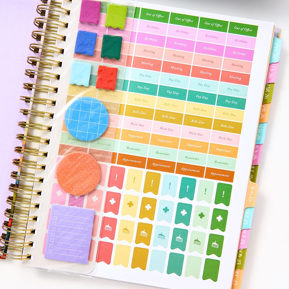 2025-2026 Paper Source Landscapes Weekly Desk Planner