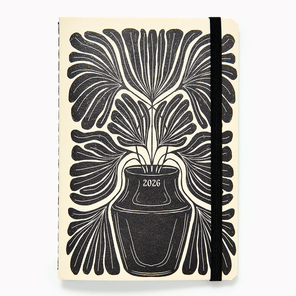 2025-2026 Paper Source B+W Minimalist Monthly Pocket Planner