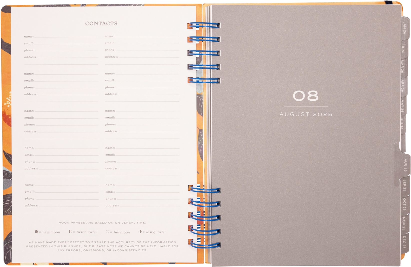 2025-2026 WN Pastel Citrus Weekly Desk Planner