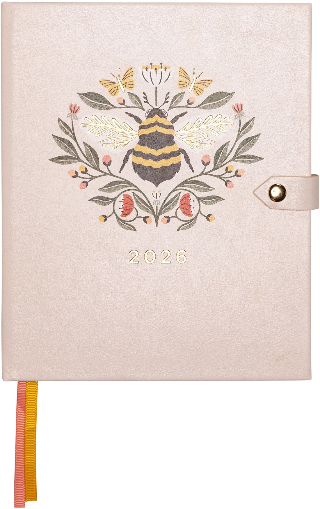 2025-2026 JT Bee Floral Weekly Desk Planner