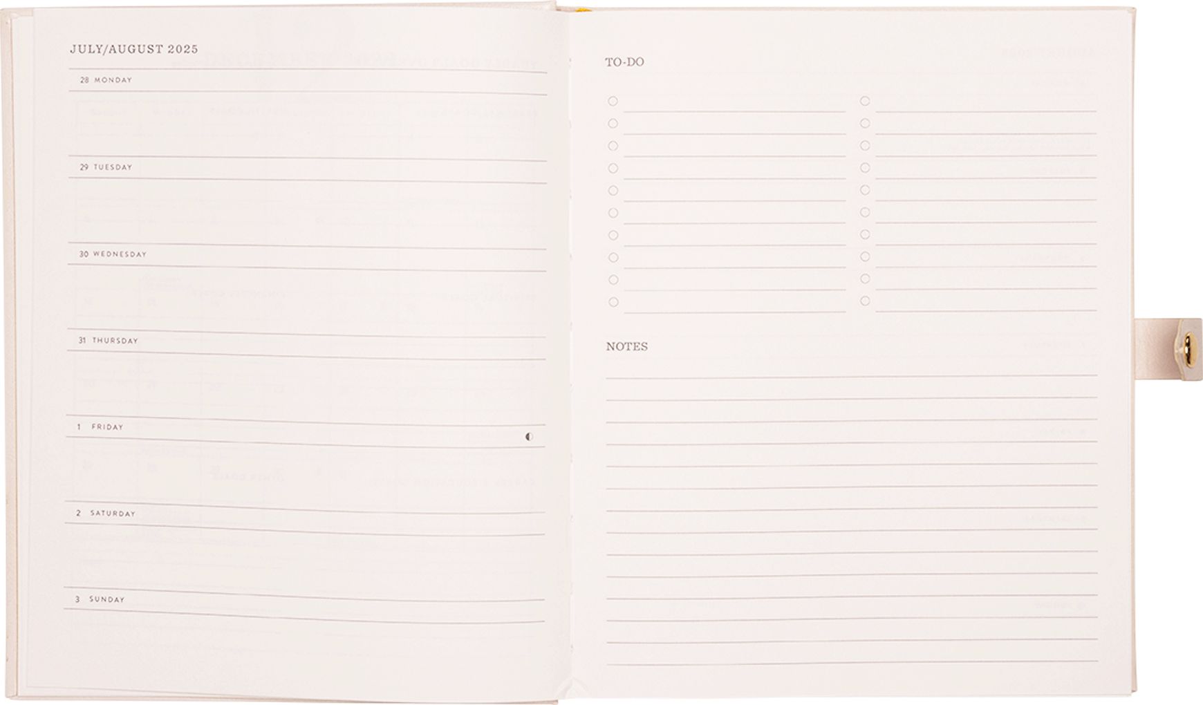 2025-2026 JT Bee Floral Weekly Desk Planner