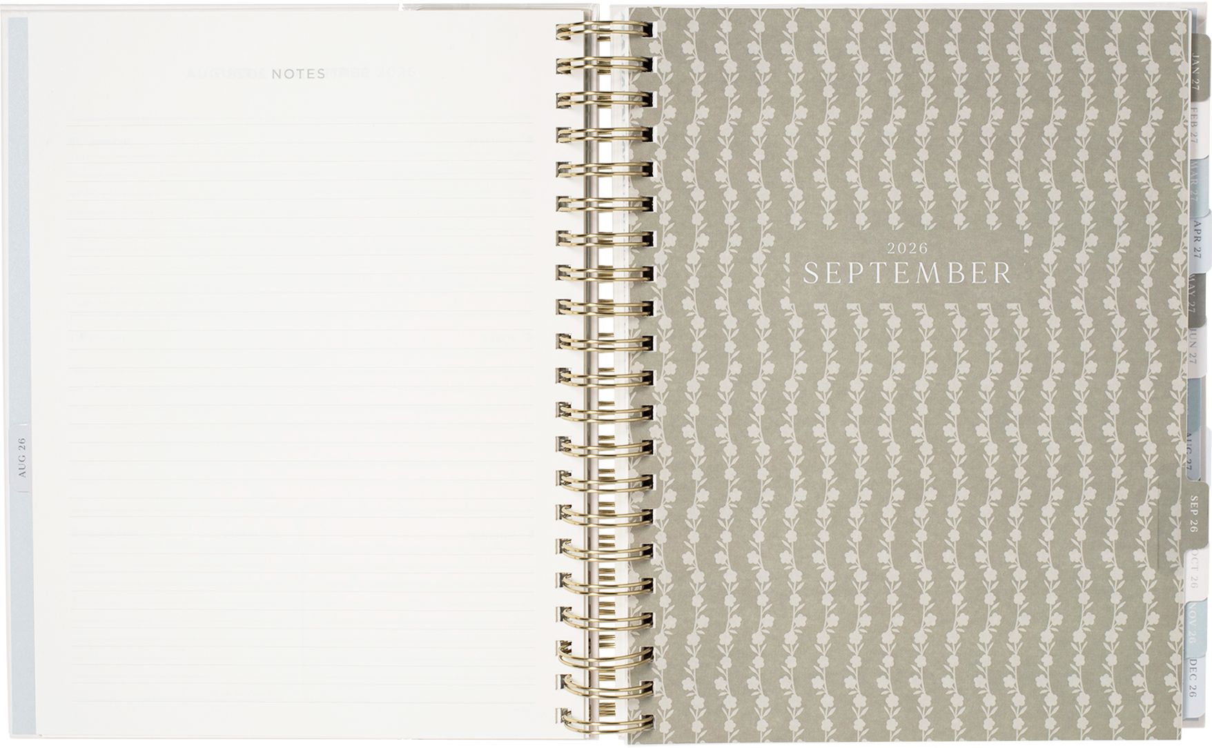 2026-2027 Rosemary Frame Weekly Desk Planner