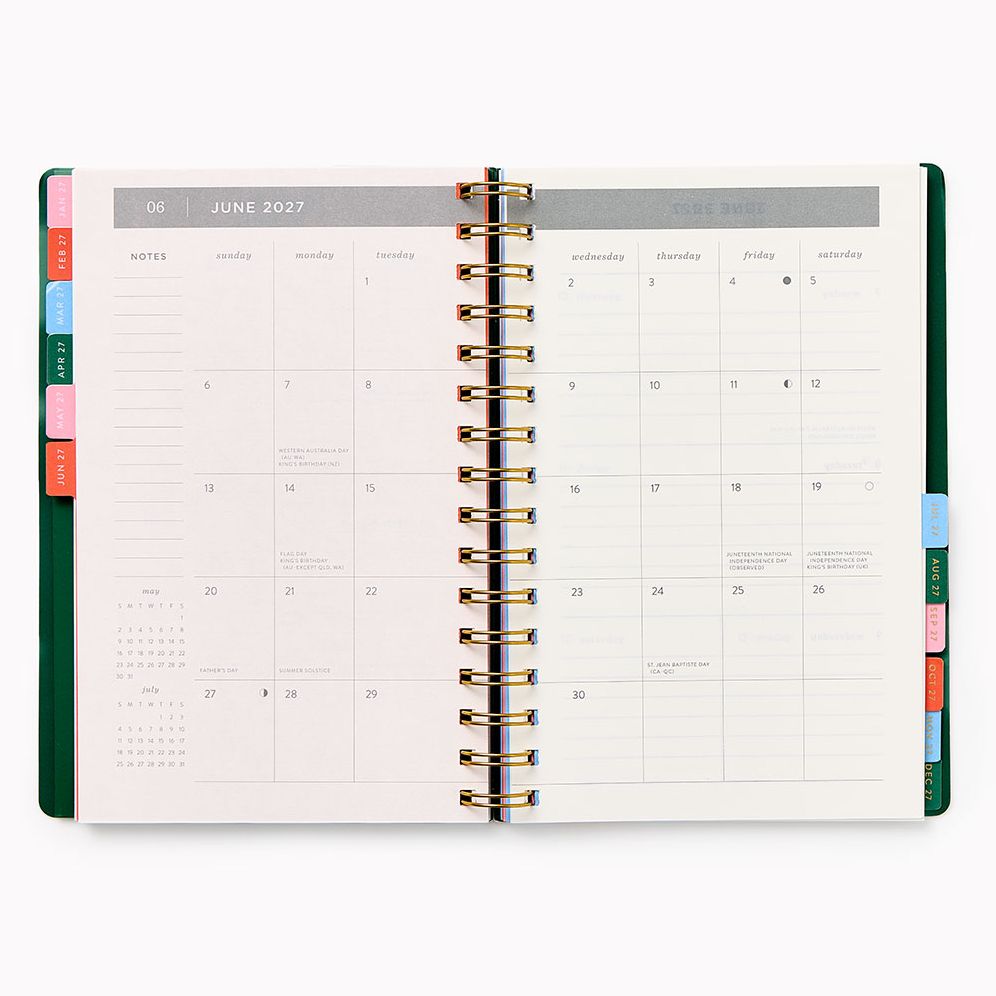 2027 Paper Source Prairie Fields Weekly Desk Planner