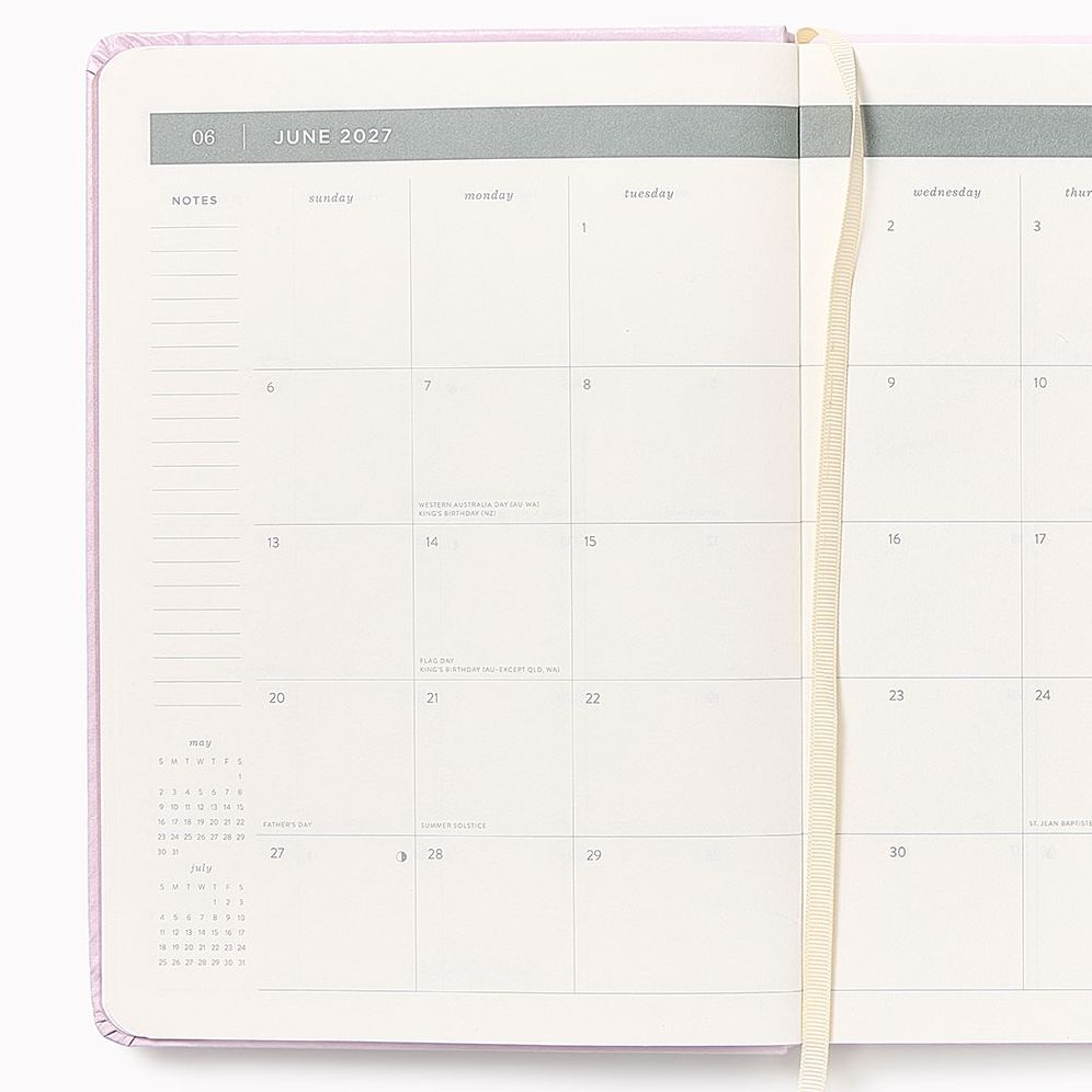 2027 Paper Source Vintage Frame Monthly Desk Planner