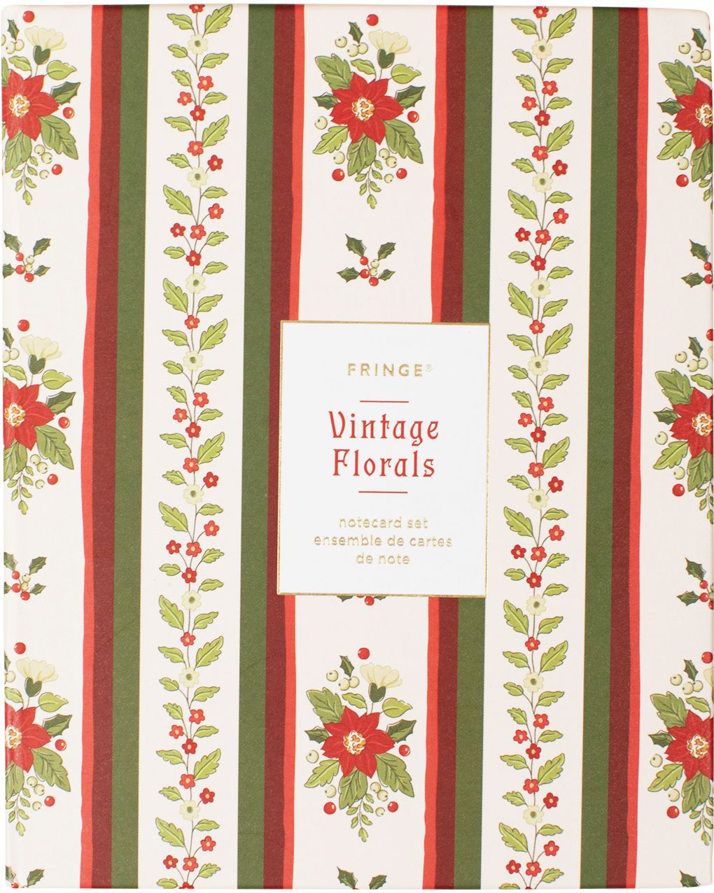 Vintage Florals Portfolio Boxed Holiday Cards Set Of 16