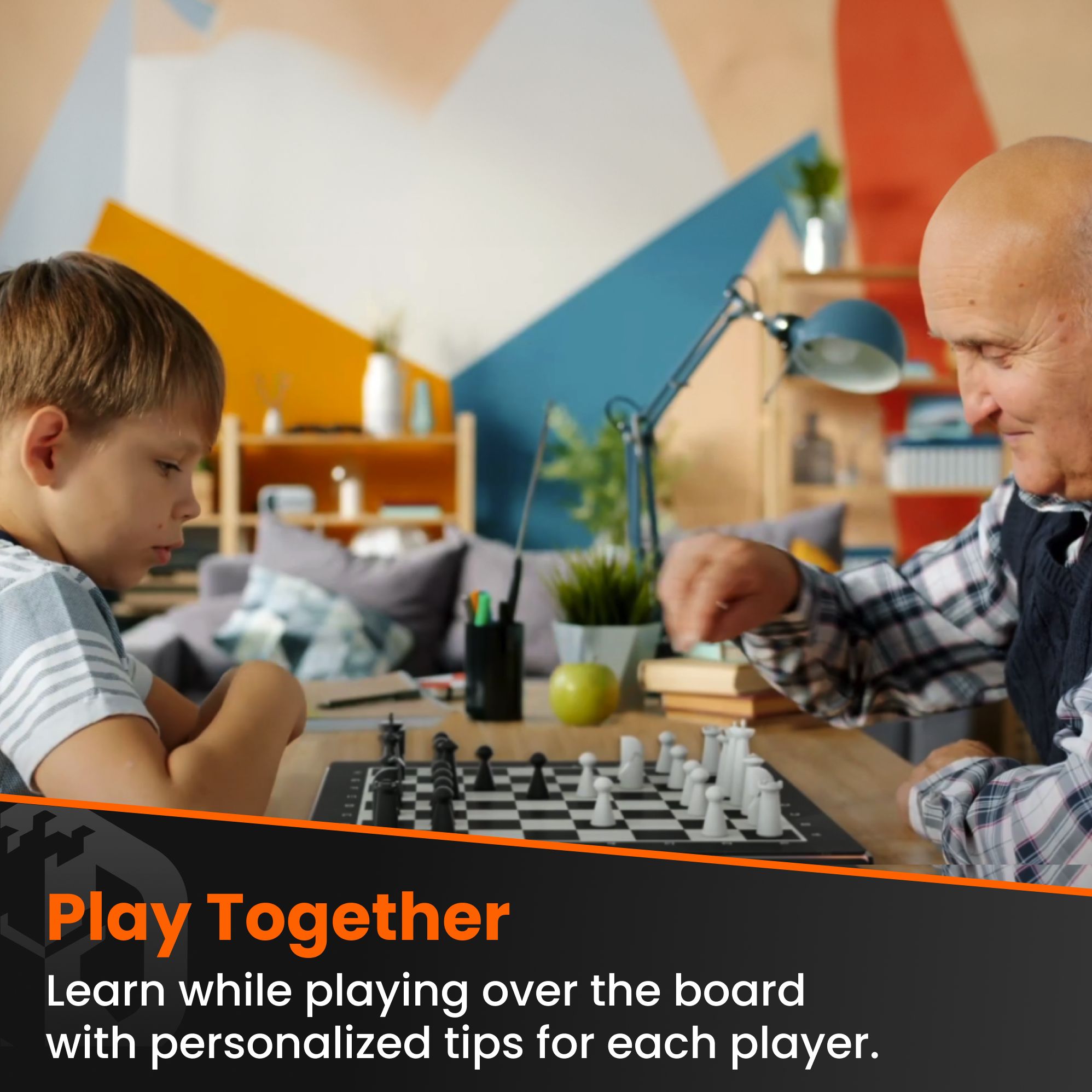 GoChess Mini - AI Electronic Chess Board Game, Light Up Chess Set for Adults & Kids for All Skill Levels with Online Play App - Perfect as a Gift for Smart Board Games Lovers