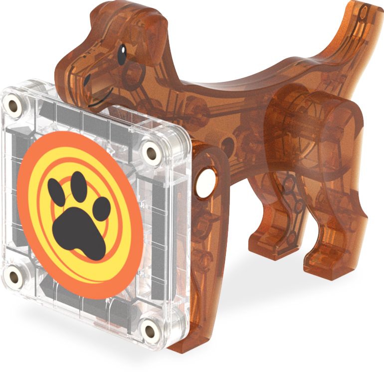 MAGNA-TILES® Dog House 13-Piece Magnetic Construction Set, The Original Magnetic Building Brand