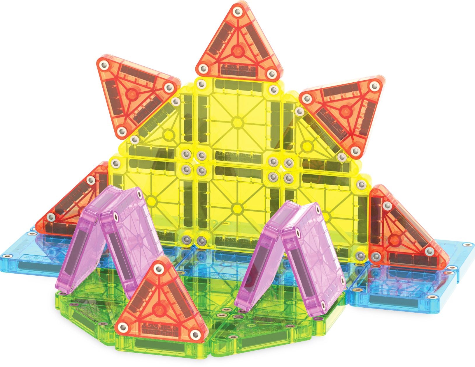 MAGNA-TILES® Travel Set Deluxe 55-Piece Magnetic Construction Set, The Original Magnetic Building Brand