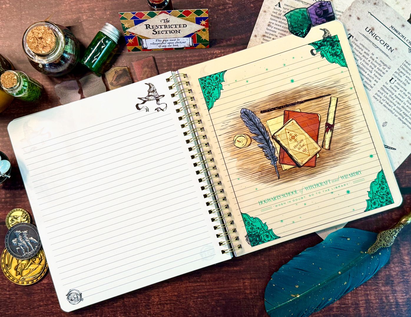 Harry Potter Sorting Hat Tabbed Journal