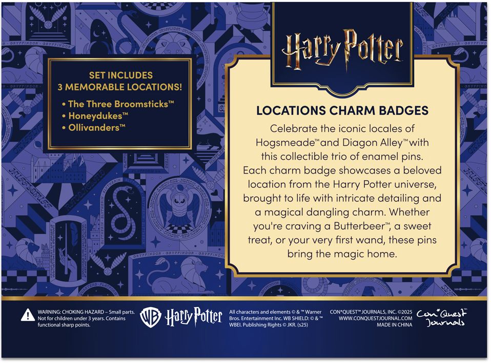 Harry Potter Locations Charm Badges