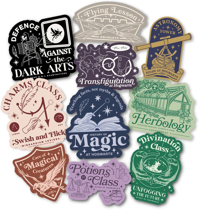 Harry Potter Classes Decal Pack (10)