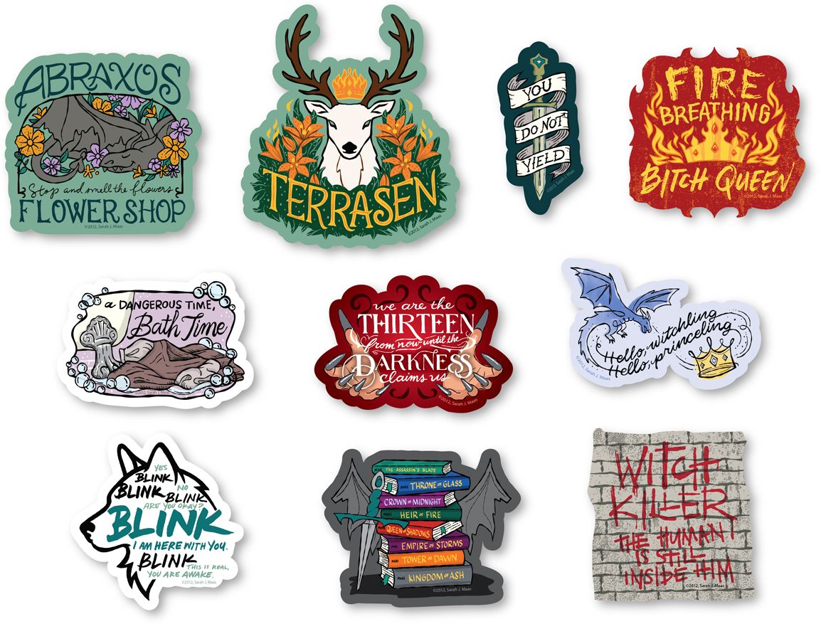 Throne of Glass10 Count Decal Pack