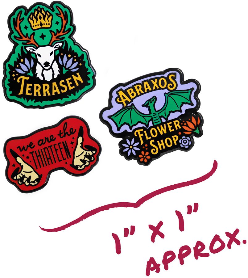 Throne of Glass Enamel Pin Set