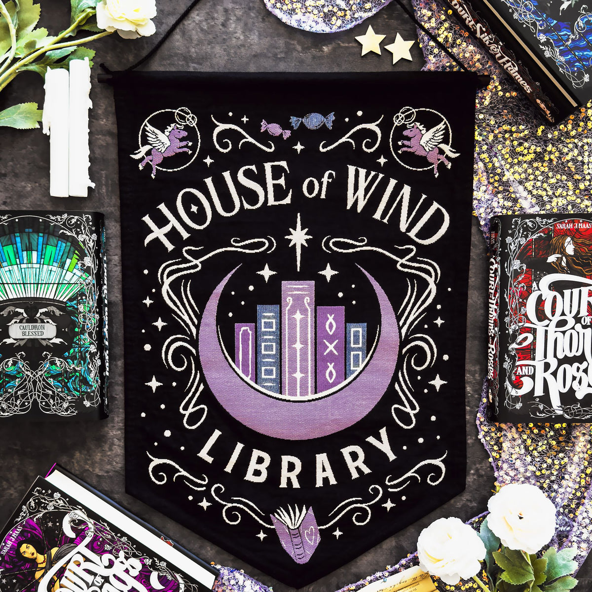 A Court of Thorns and Roses, House of Wind Library Pennant