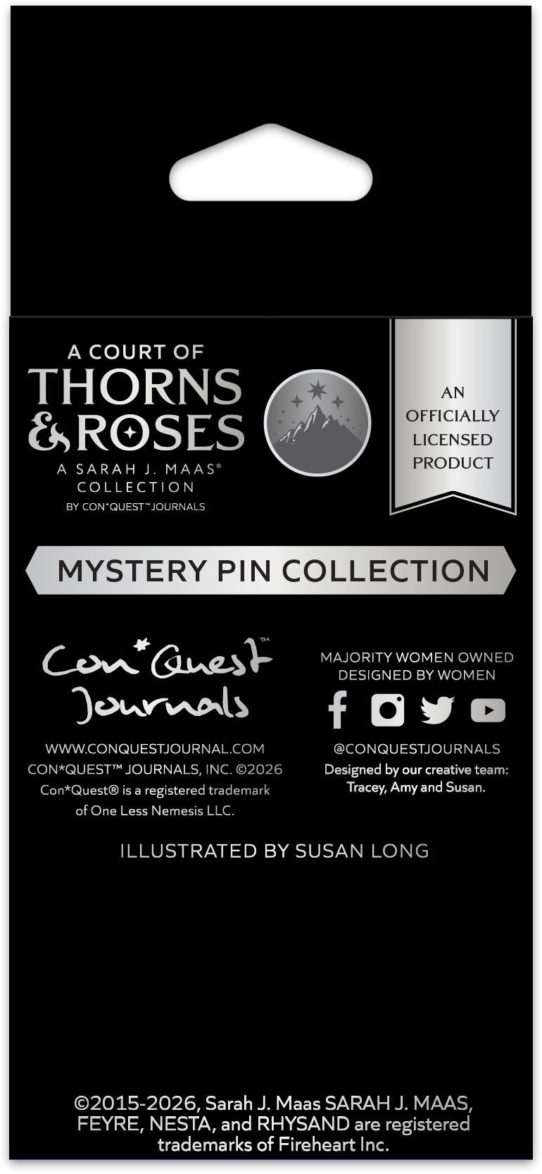 A Court of Thorns and Roses, Inner Circle Mystery Pins