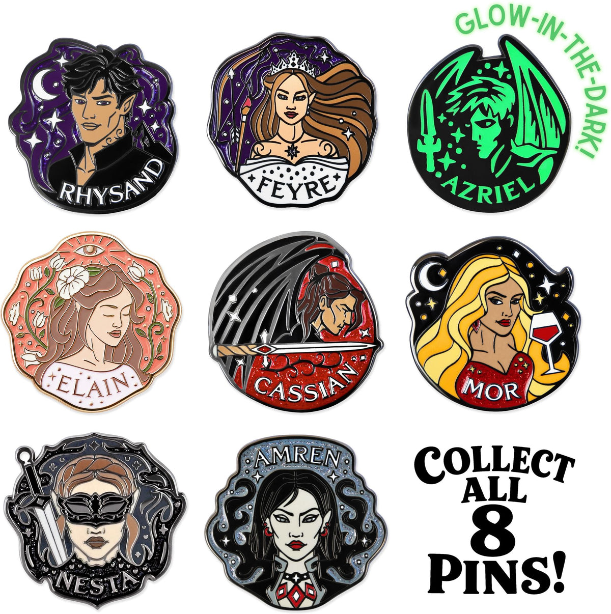 A Court of Thorns and Roses, Inner Circle Mystery Pins
