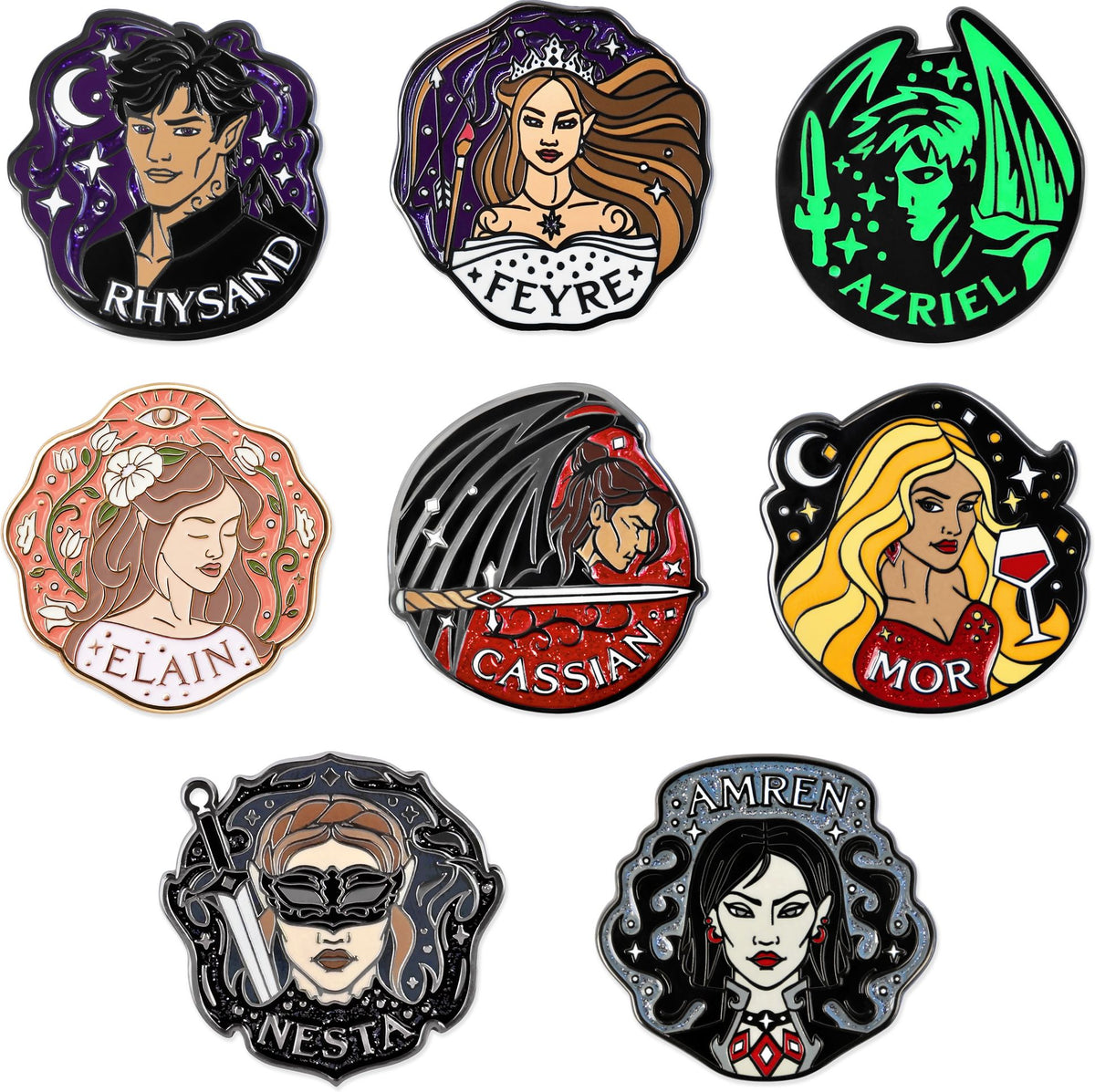 A Court of Thorns and Roses, Inner Circle Mystery Pins