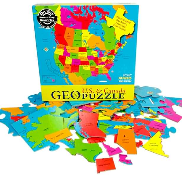 US and Canada GeoPuzzle