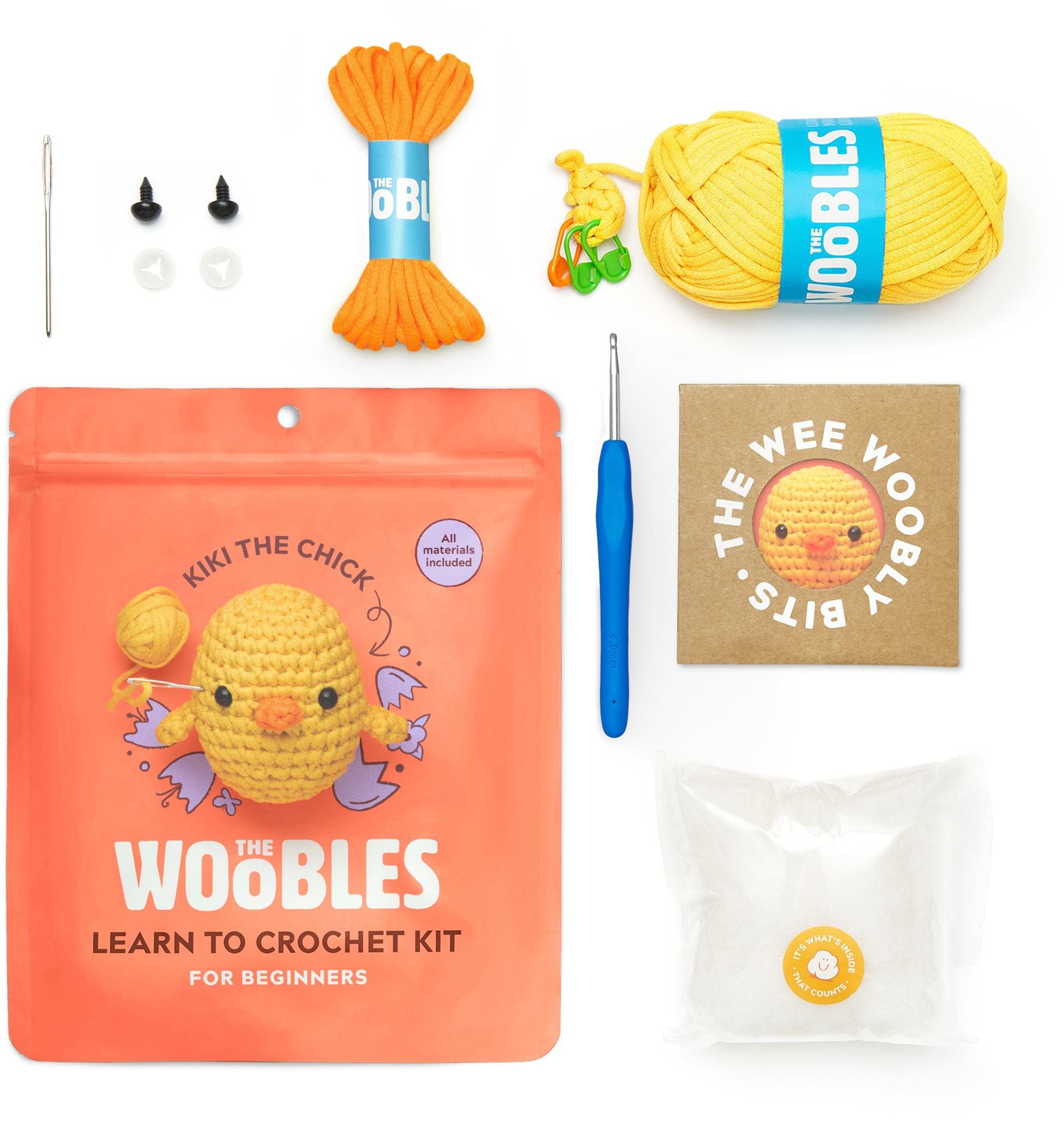 Kiki the Chick, The Woobles, Chick learn to Crochet kit