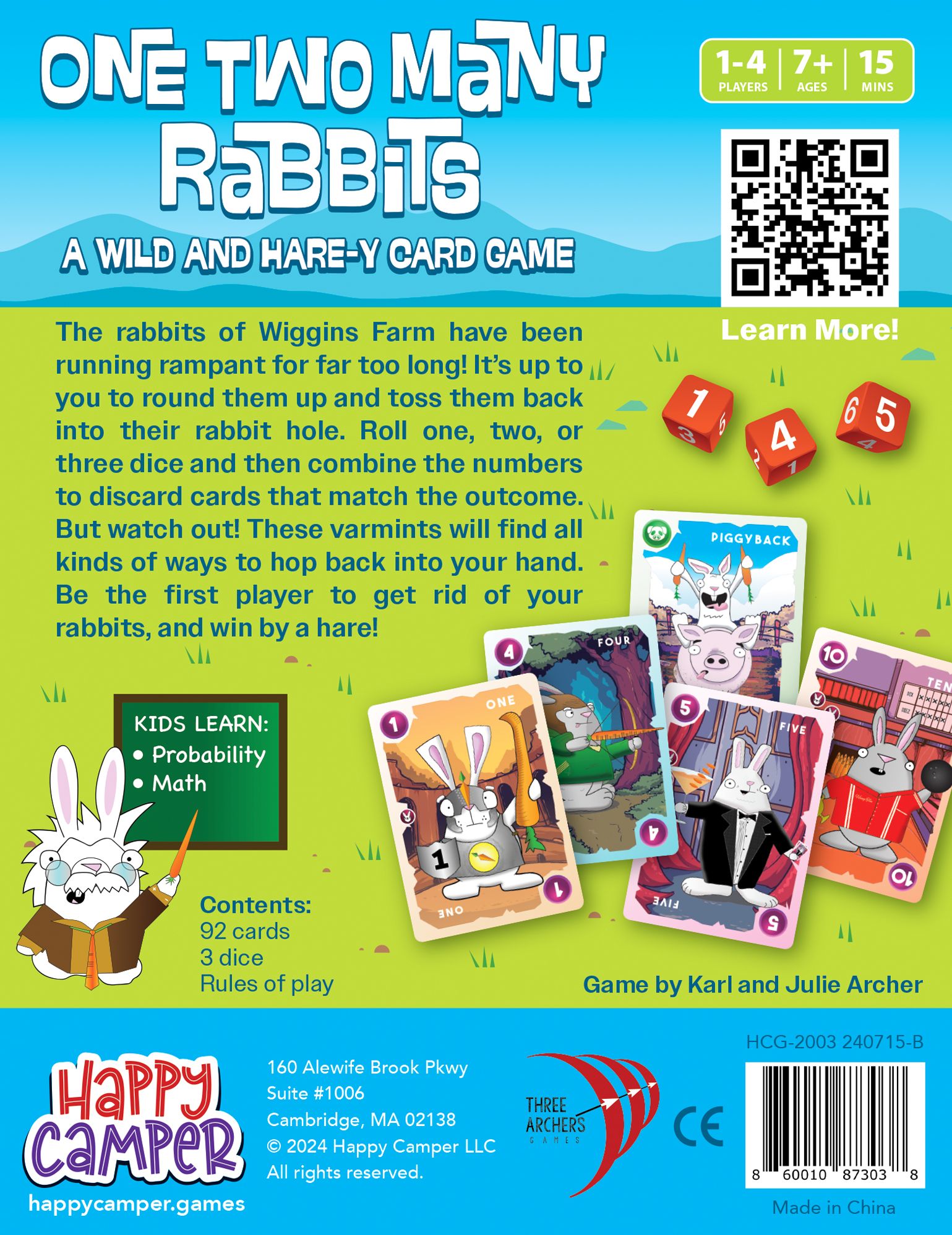 One Two Many Rabbits by Karl Archer and Julie Archer