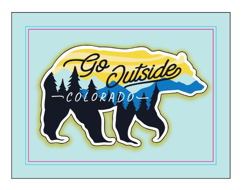 Colorado Bear Fridge Magnet