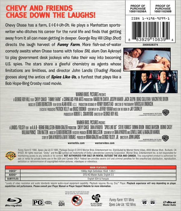 Funny Farm/Spies Like Us [Blu-ray]