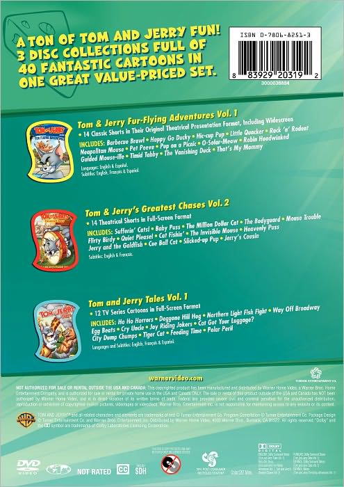 Tom and Jerry: 3-Pack Fun [3 Discs]