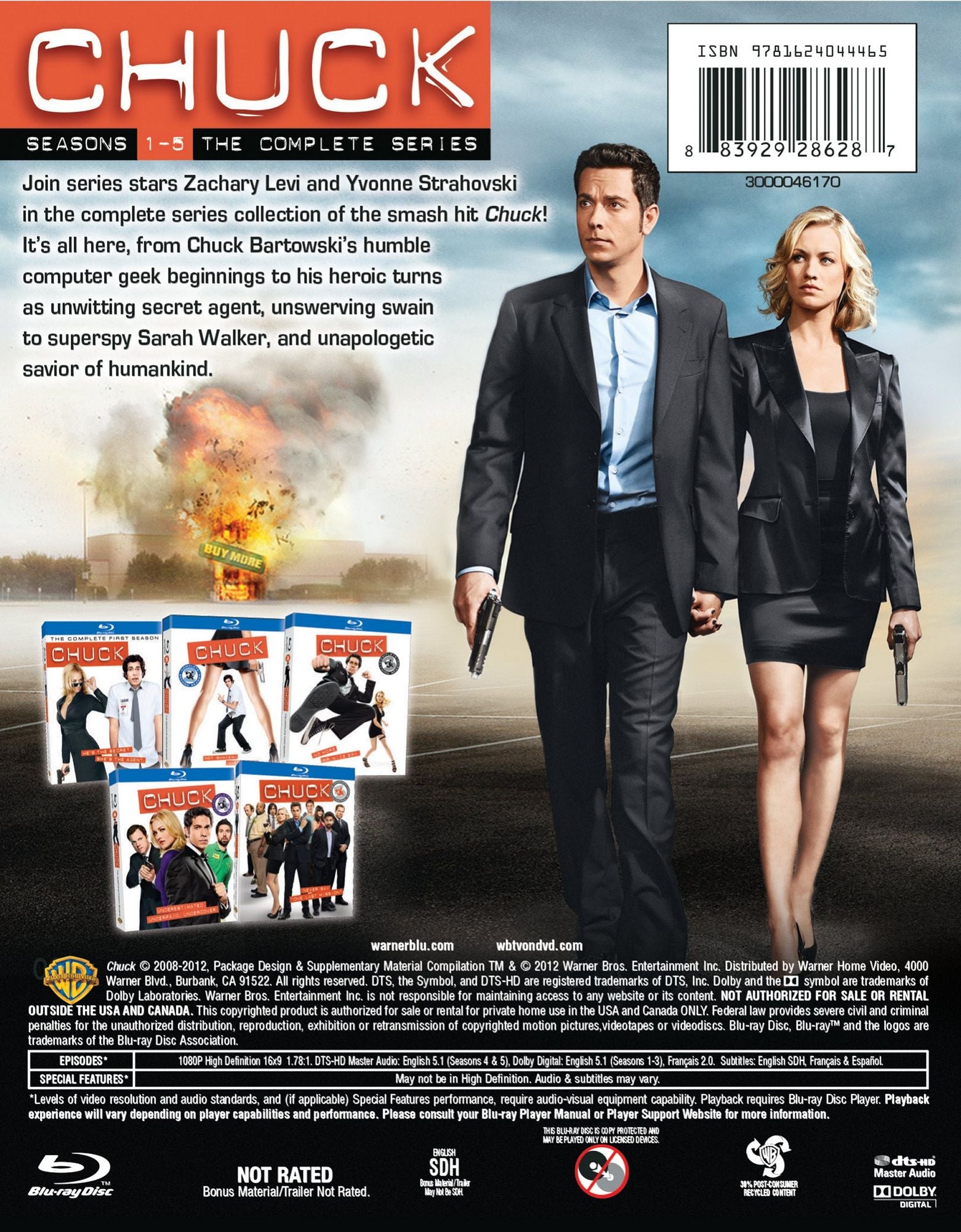 Chuck: The Complete Series [17 Discs] [Blu-ray]