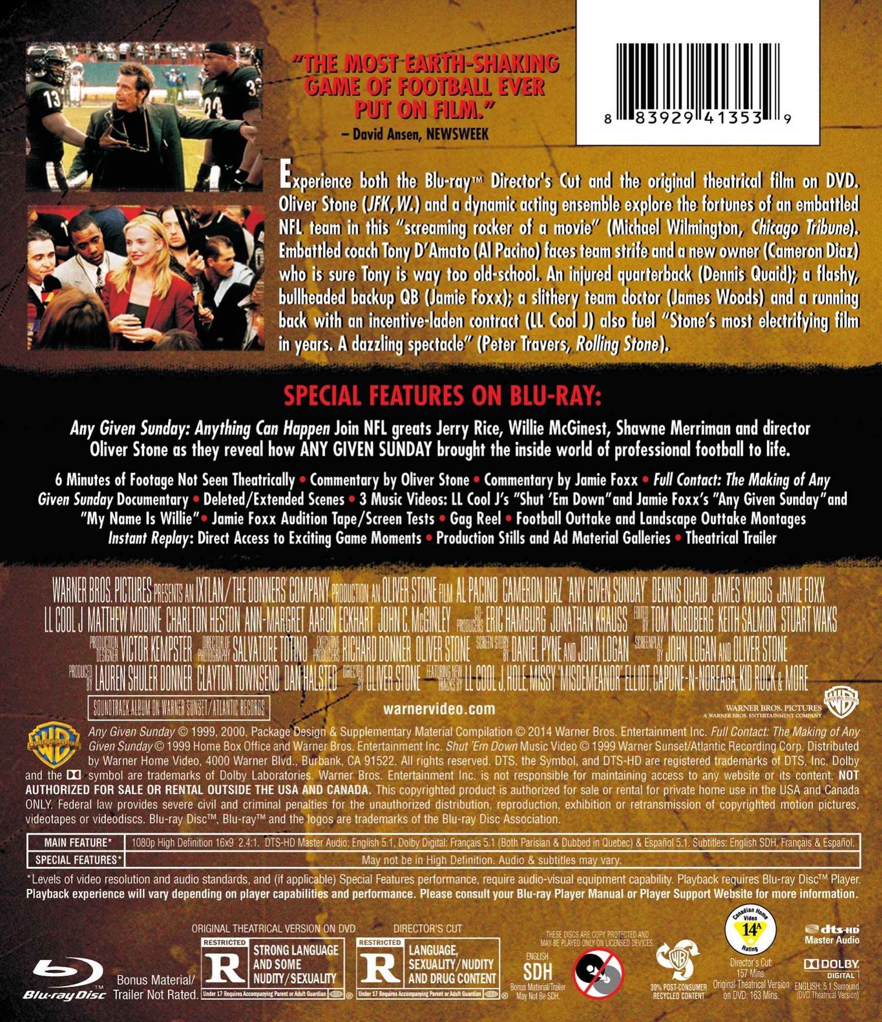 Any Given Sunday [15th Anniversary] [Blu-ray]
