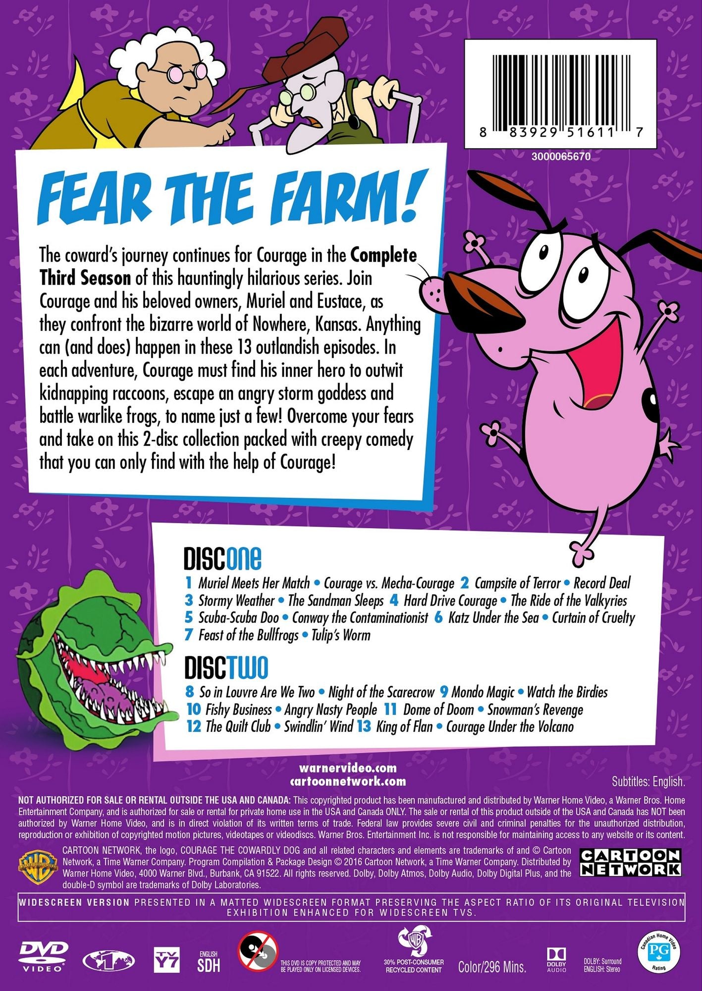 Courage the Cowardly Dog: Season Three [2 Discs]