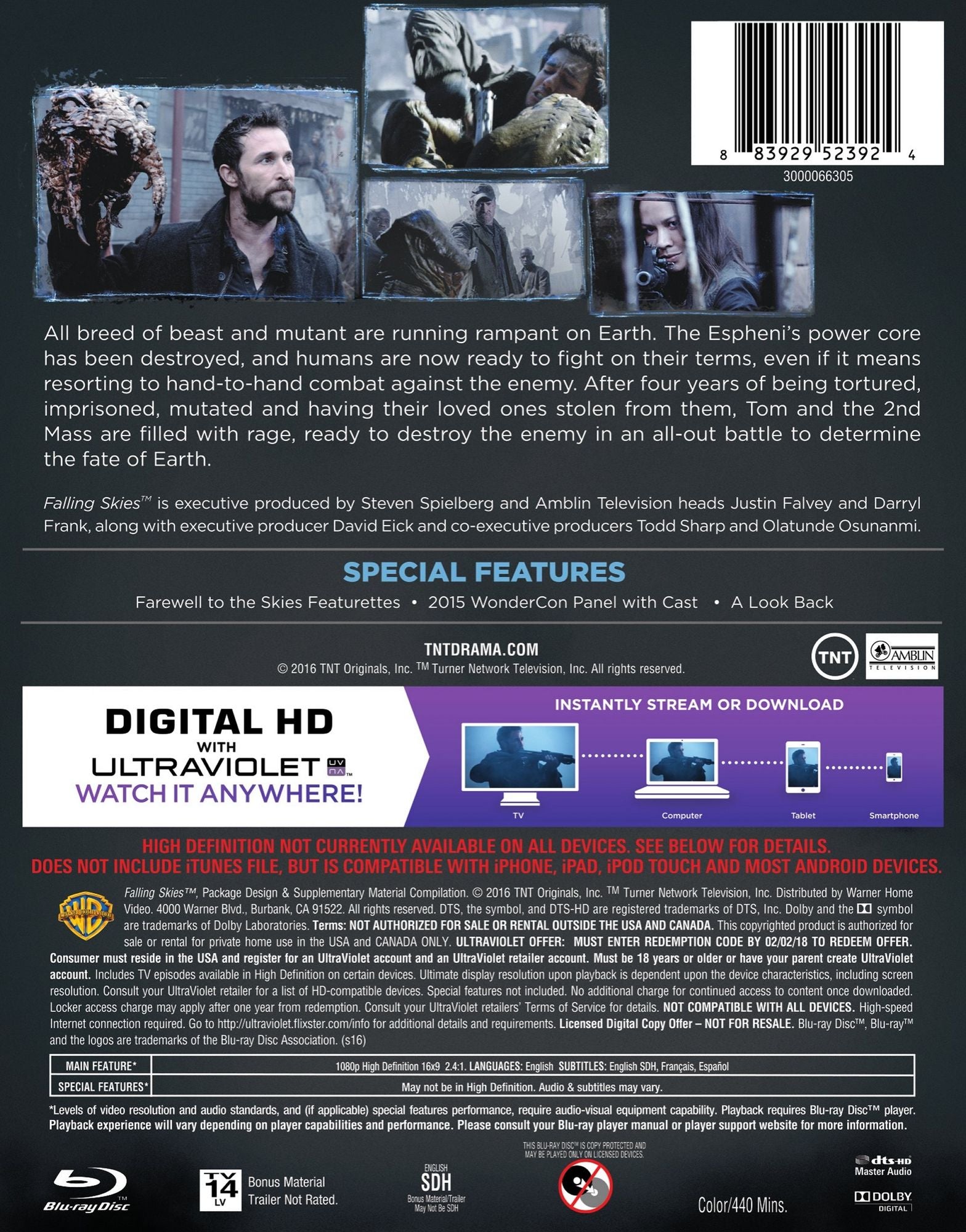 Falling Skies: The Complete Fifth Season [Blu-ray] [2 Discs]