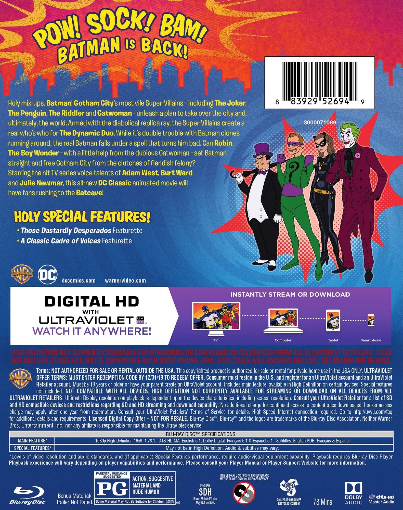 Batman: Return of the Caped Crusaders [Blu-ray]