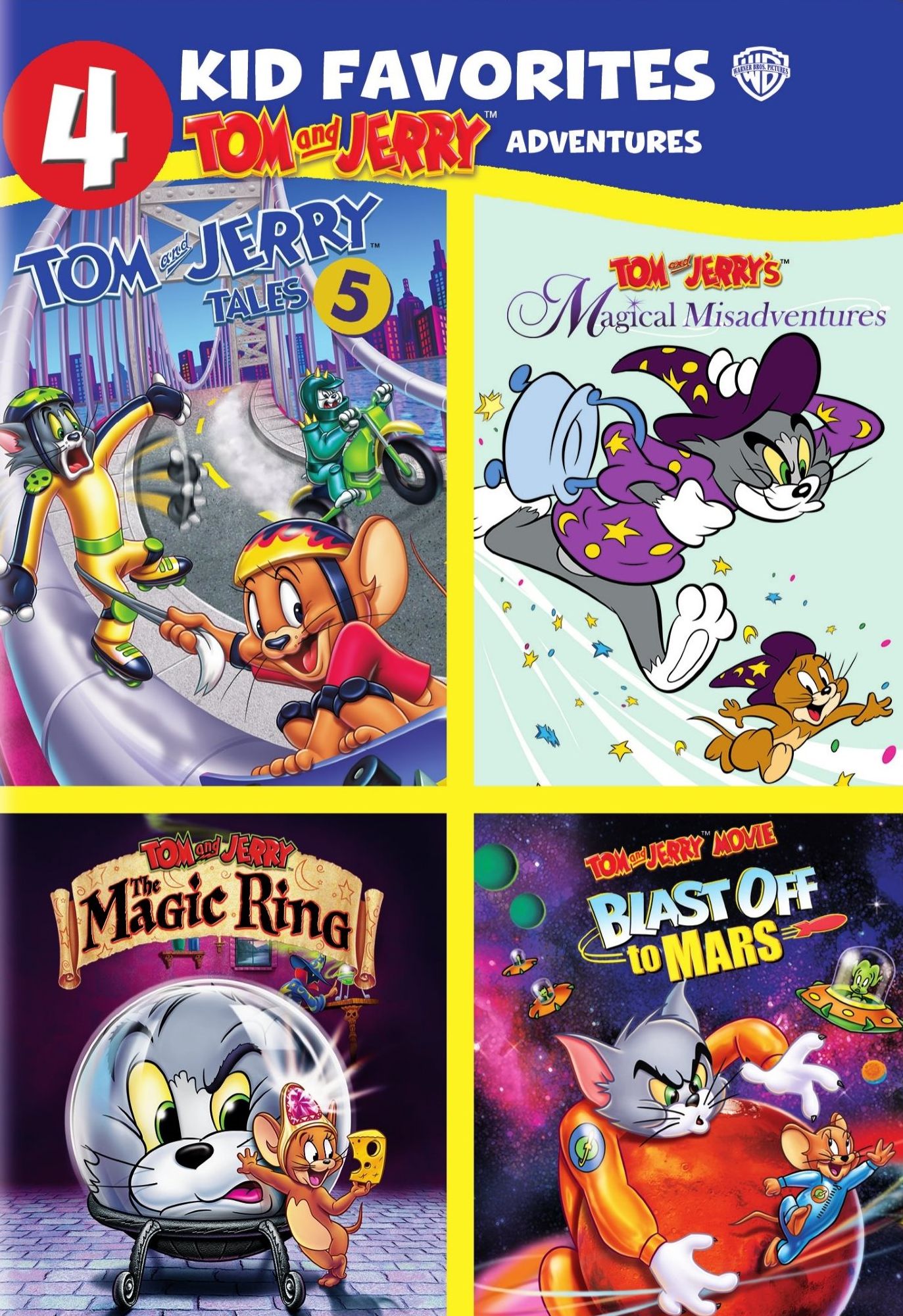 4 Kid Favorites: Tom and Jerry Adventures [4 Discs]