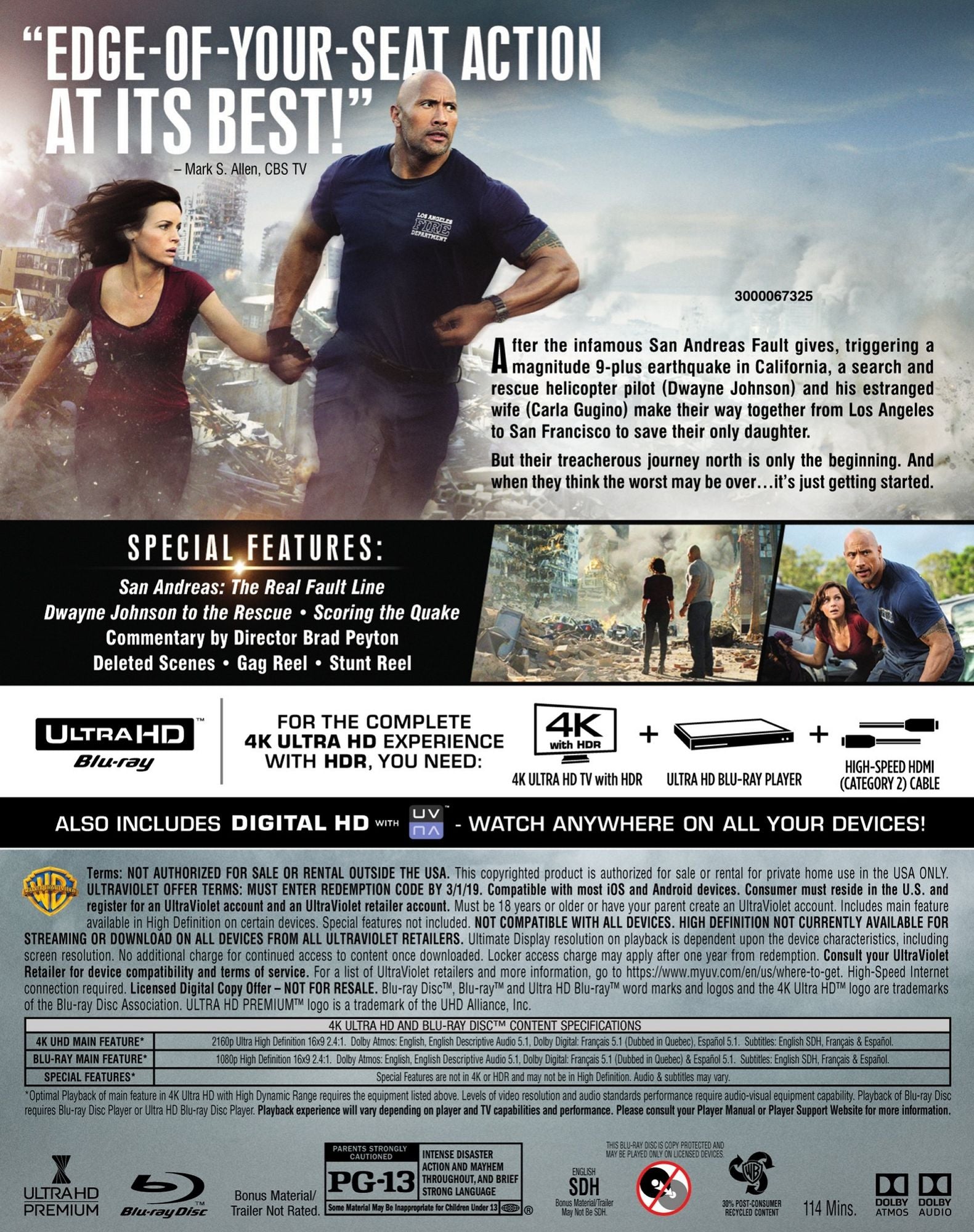 San Andreas [4K Ultra HD Blu-ray/Blu-ray]