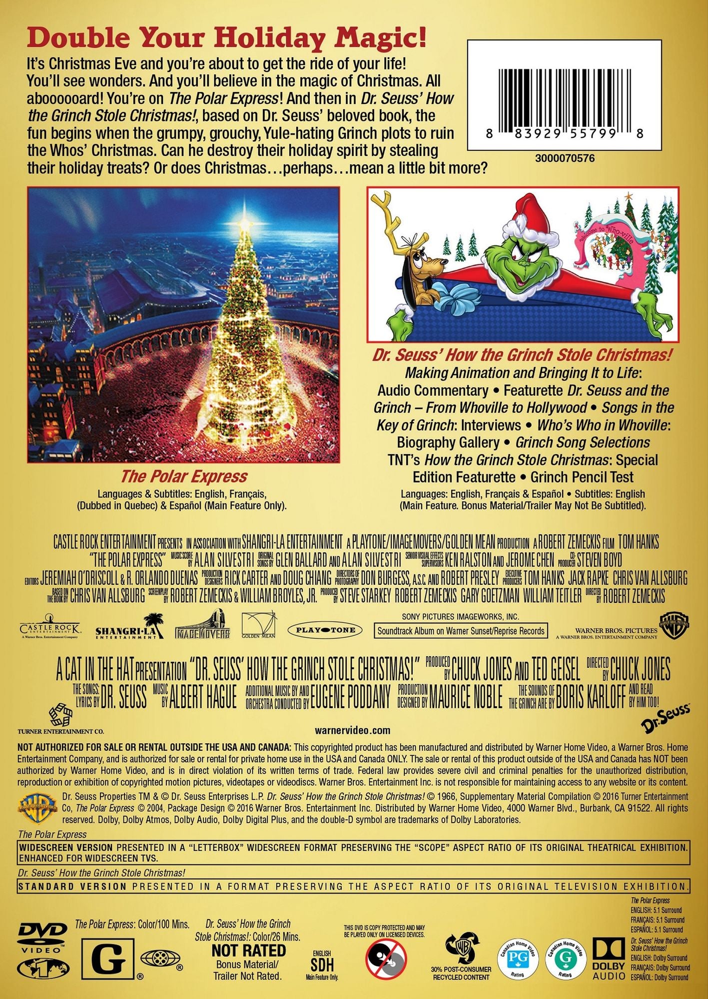 The Polar Express/How the Grinch Stole Christmas