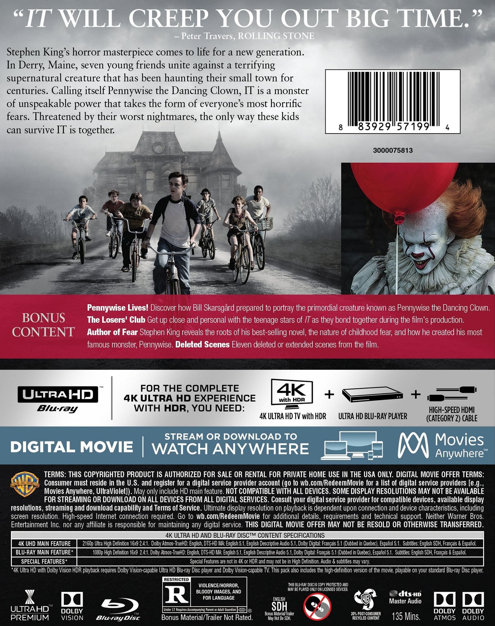 It [4K Ultra HD Blu-ray/Blu-ray]