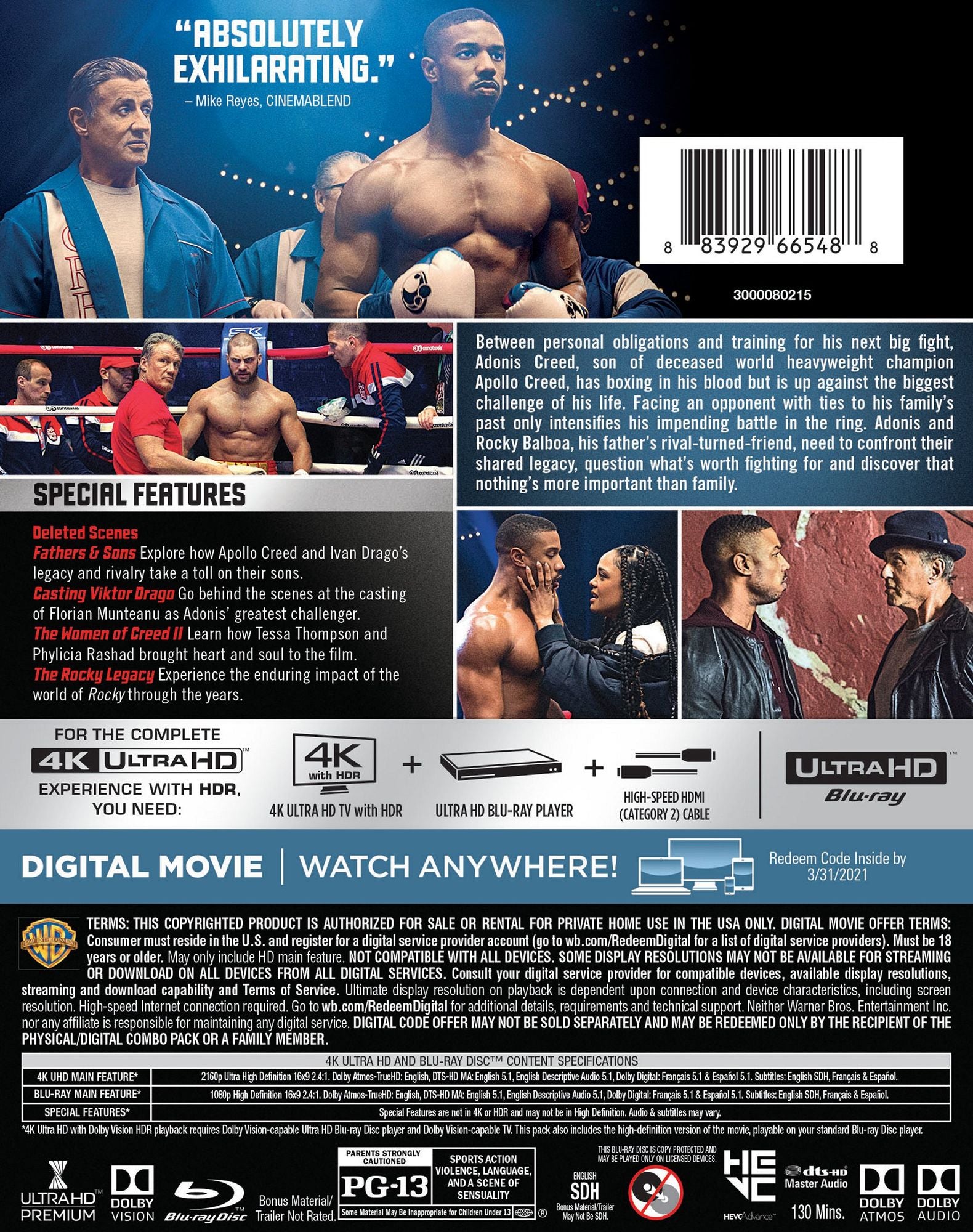 Creed II [4K Ultra HD Blu-ray/Blu-ray]