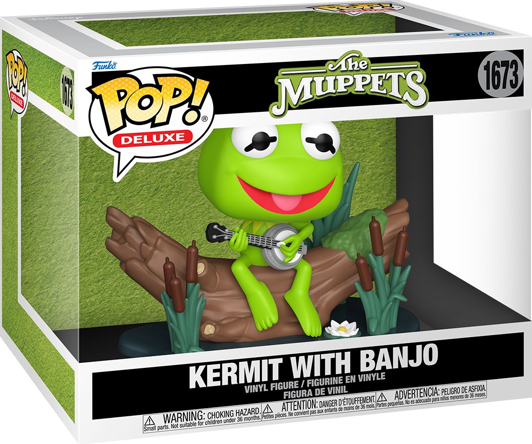Funko POP! Deluxe: The Muppets, Kermit the Frog with Banjo