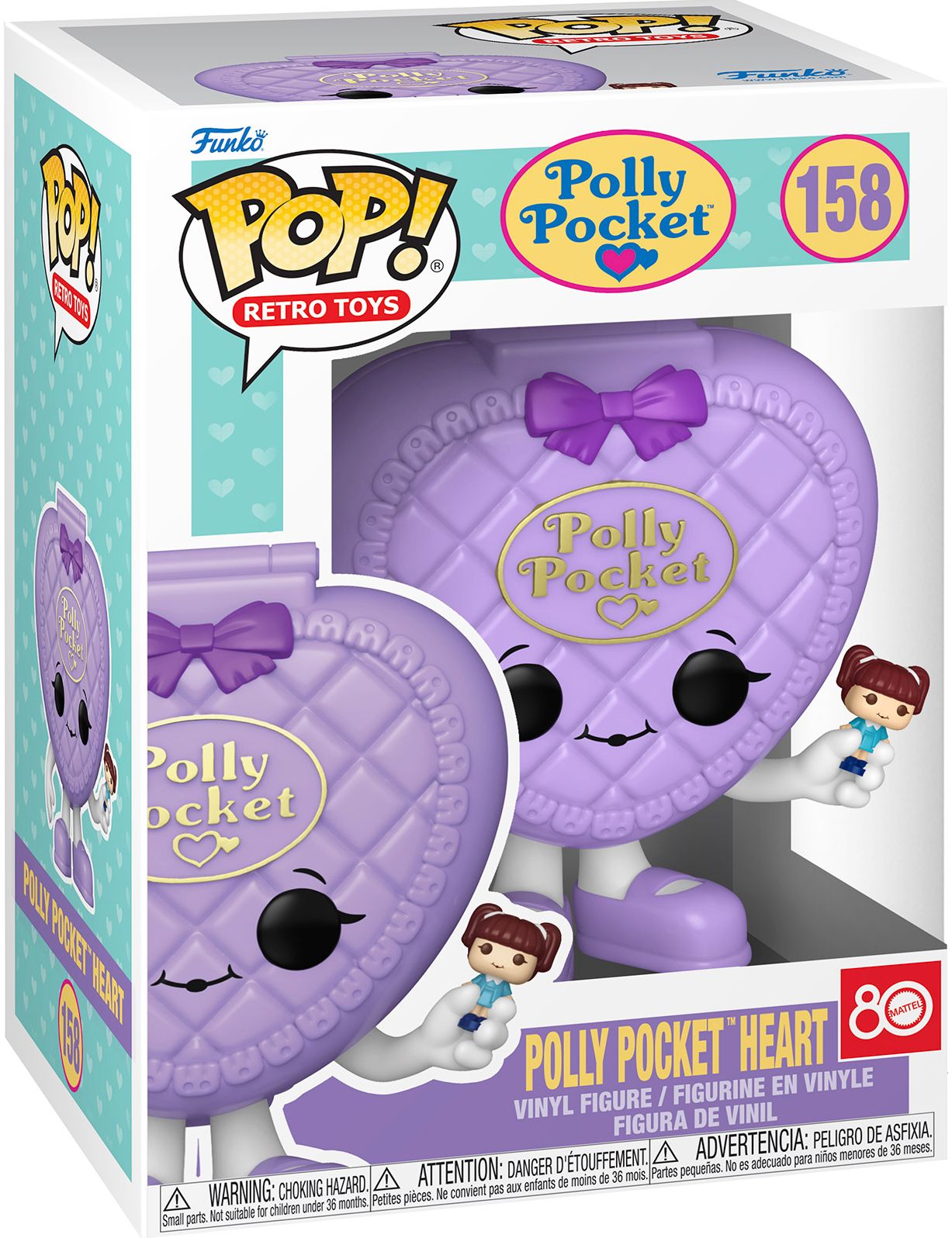 POP Vinyl: Polly Pocket - Purple Heart Shell