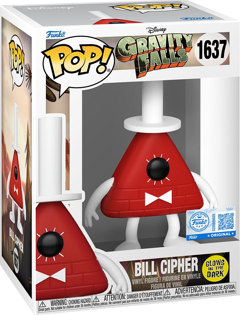 Funko POP! Disney: Gravity Falls, Glow in the Dark Bill Cipher Barnes Exclusive