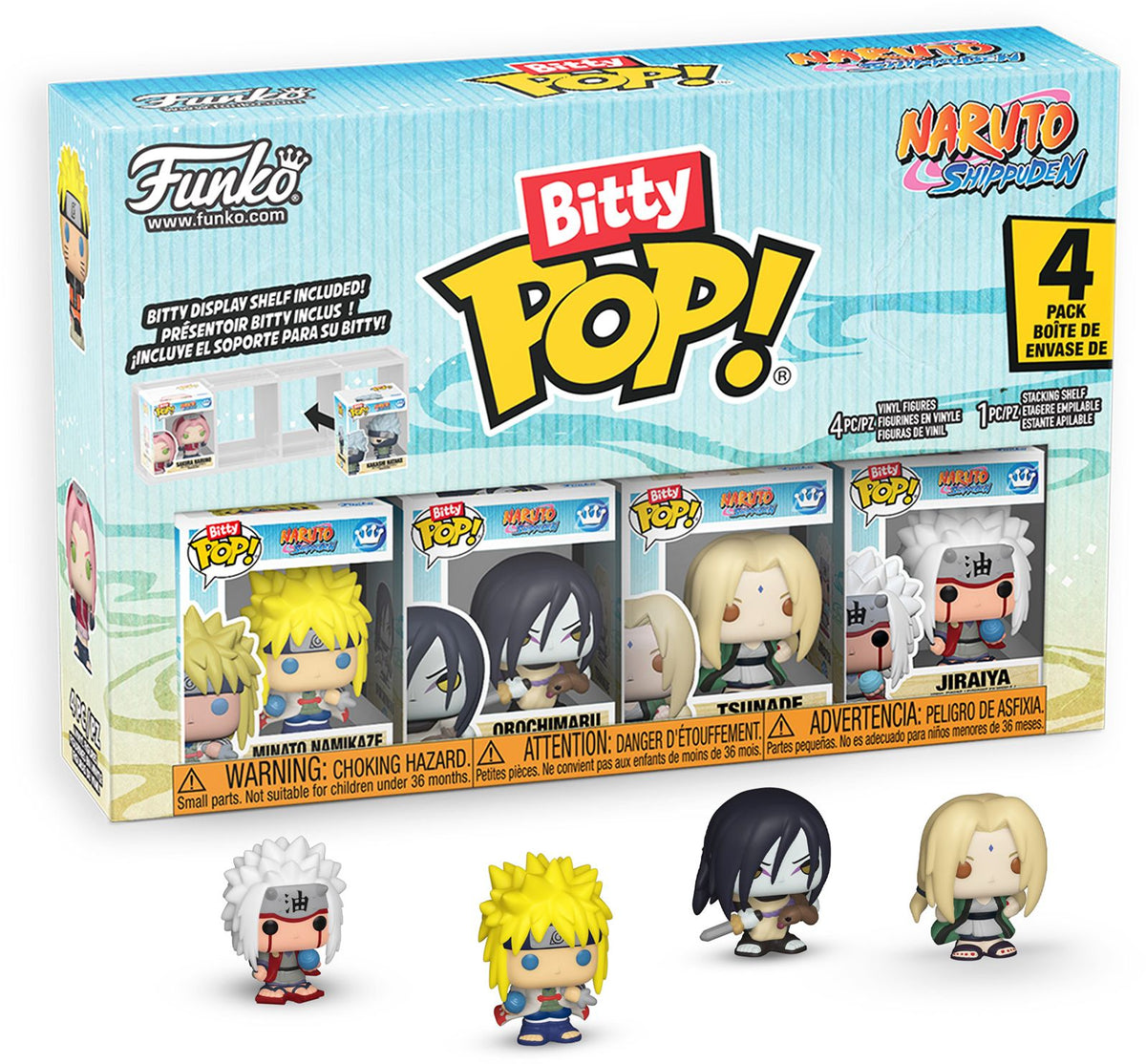 Funko Bitty POP! 4 Pack Animation: Naruto, Team 2 Bitty POP! Vinyl Figures