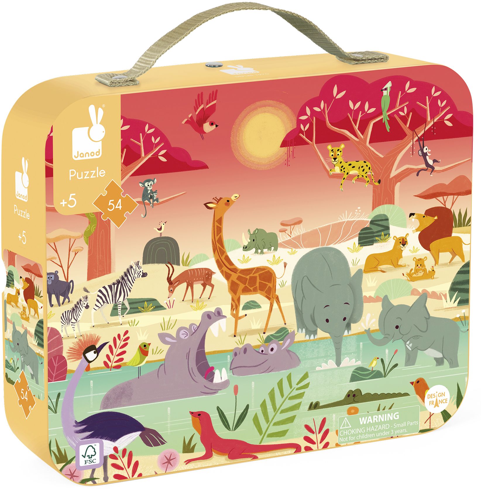 African Animal Reserve 54 Piece Puzzle