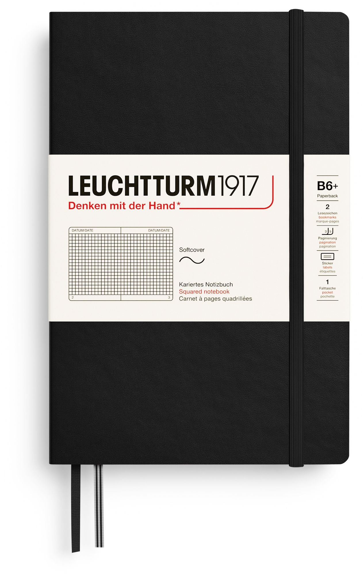 Black, Softcover, Paperback (B6+), 123 p., squared