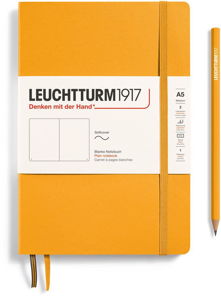 Leuchtturm1917 Rising Sun, Softcover, Medium (A5), 123 p., plain